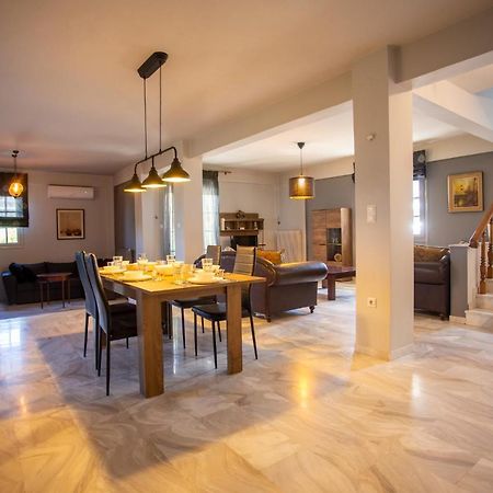 Τraditional Fully Detached Villa On A Luxurious Hillock Of Thessaloniki With Its Own Garden Also For Family & Wedding Gatherings For 10 To 25 People Only 15 Minutes From Airport Kültér fotó