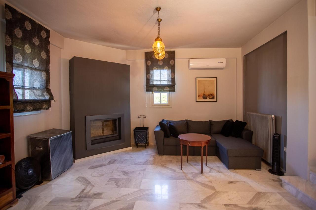 Τraditional Fully Detached Villa On A Luxurious Hillock Of Thessaloniki With Its Own Garden Also For Family & Wedding Gatherings For 10 To 25 People Only 15 Minutes From Airport Kültér fotó